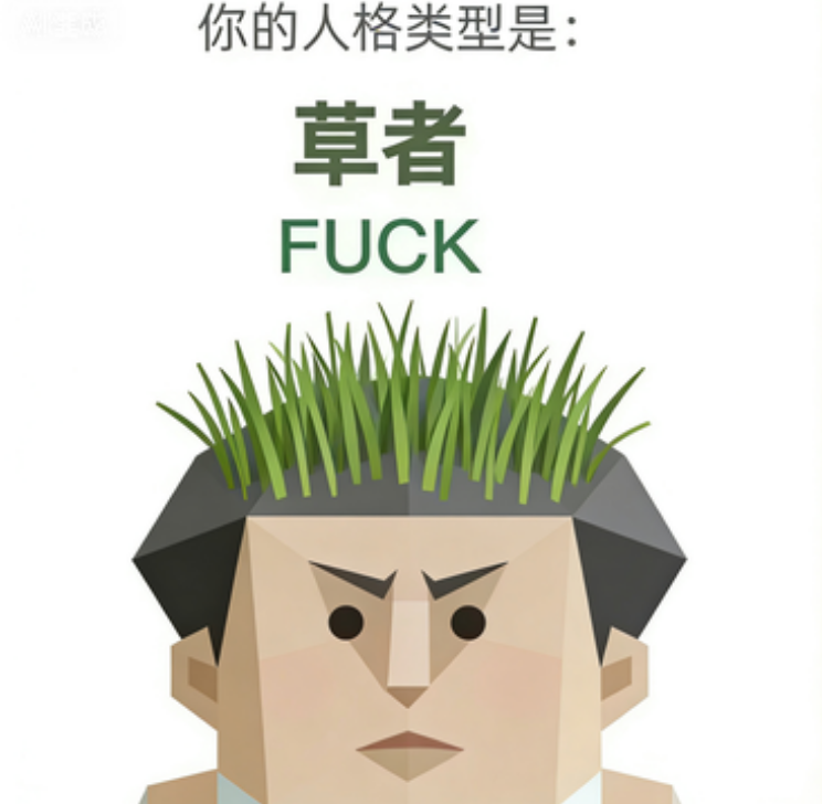 SBTI FUCK 草者 人格类型：行，你说了算。。算个球