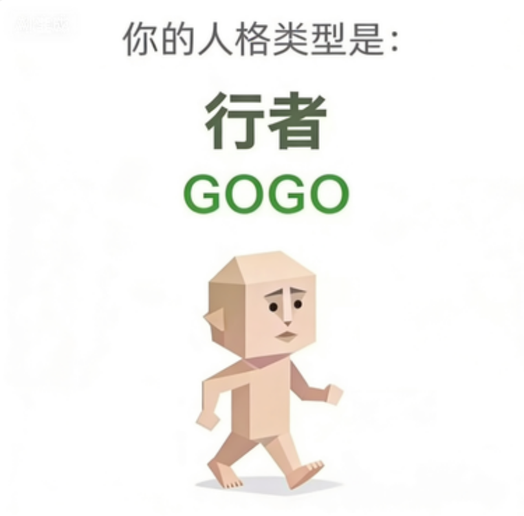 SBTI GOGO 行者 人格类型：走了走了，不等了。