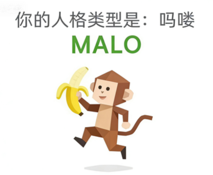 SBTI MALO 吗喽 人格类型：世界很大，我凑个数。