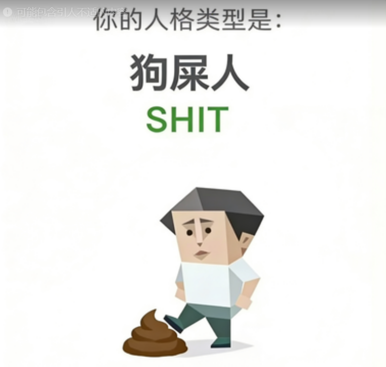 SBTI SHIT 愤世者 人格类型：行吧，反正就这样。